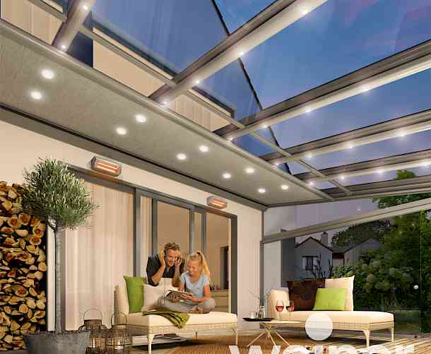 Glas-Terrassendach weinor