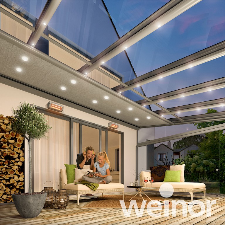 Glas-Terrassendach weinor